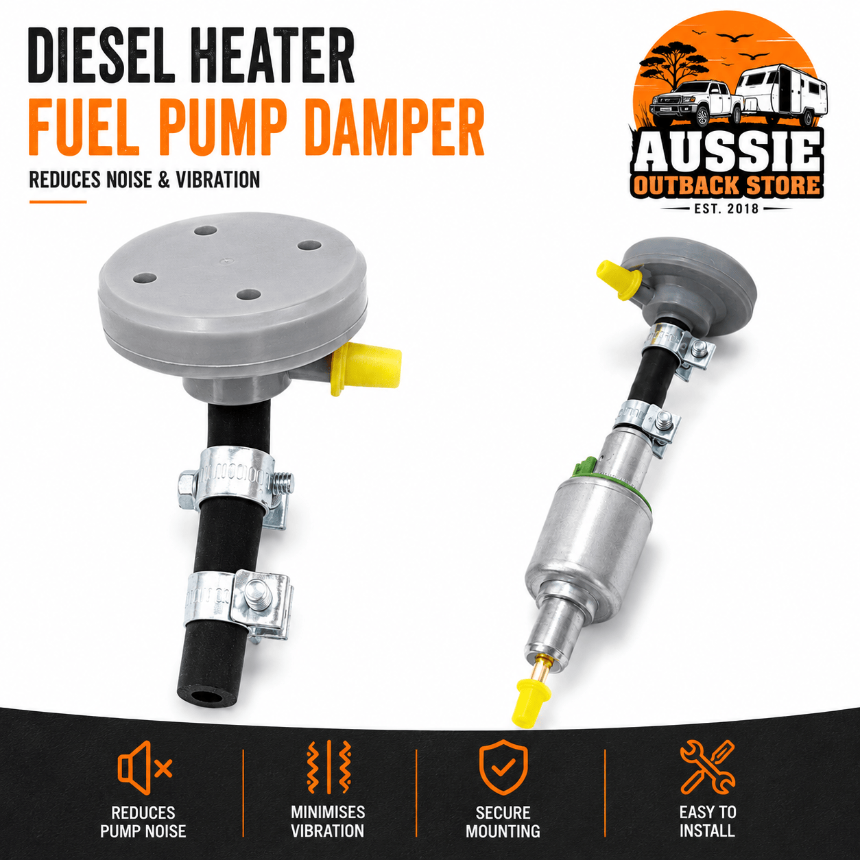 5 Pack - Diesel Heater Fuel Pump Damper Kit