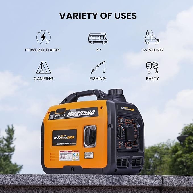 Maxpeedingrods 3.5kw Super Quiet Portable Inverter Generator