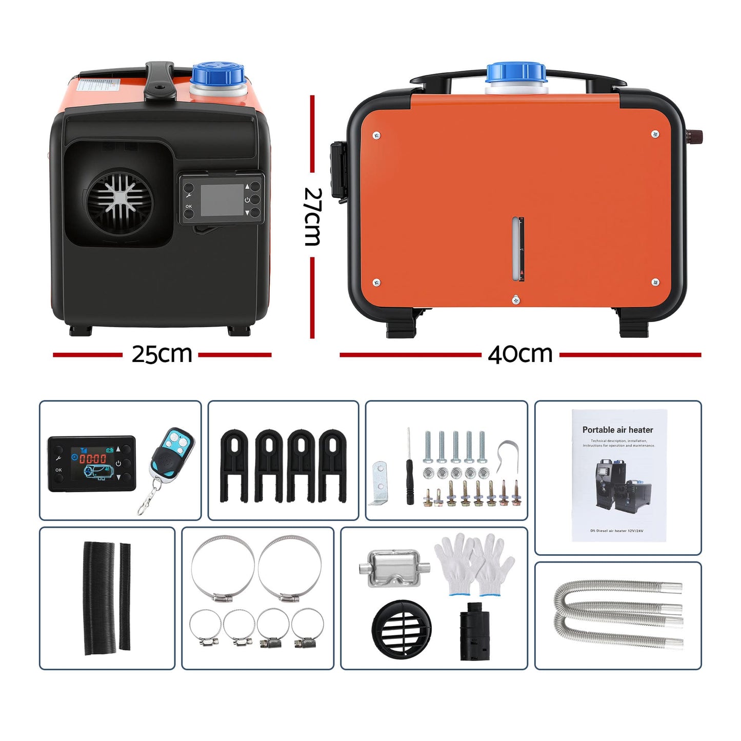 CLEARANCE Diesel Heater All-in-one 5kw Compact
