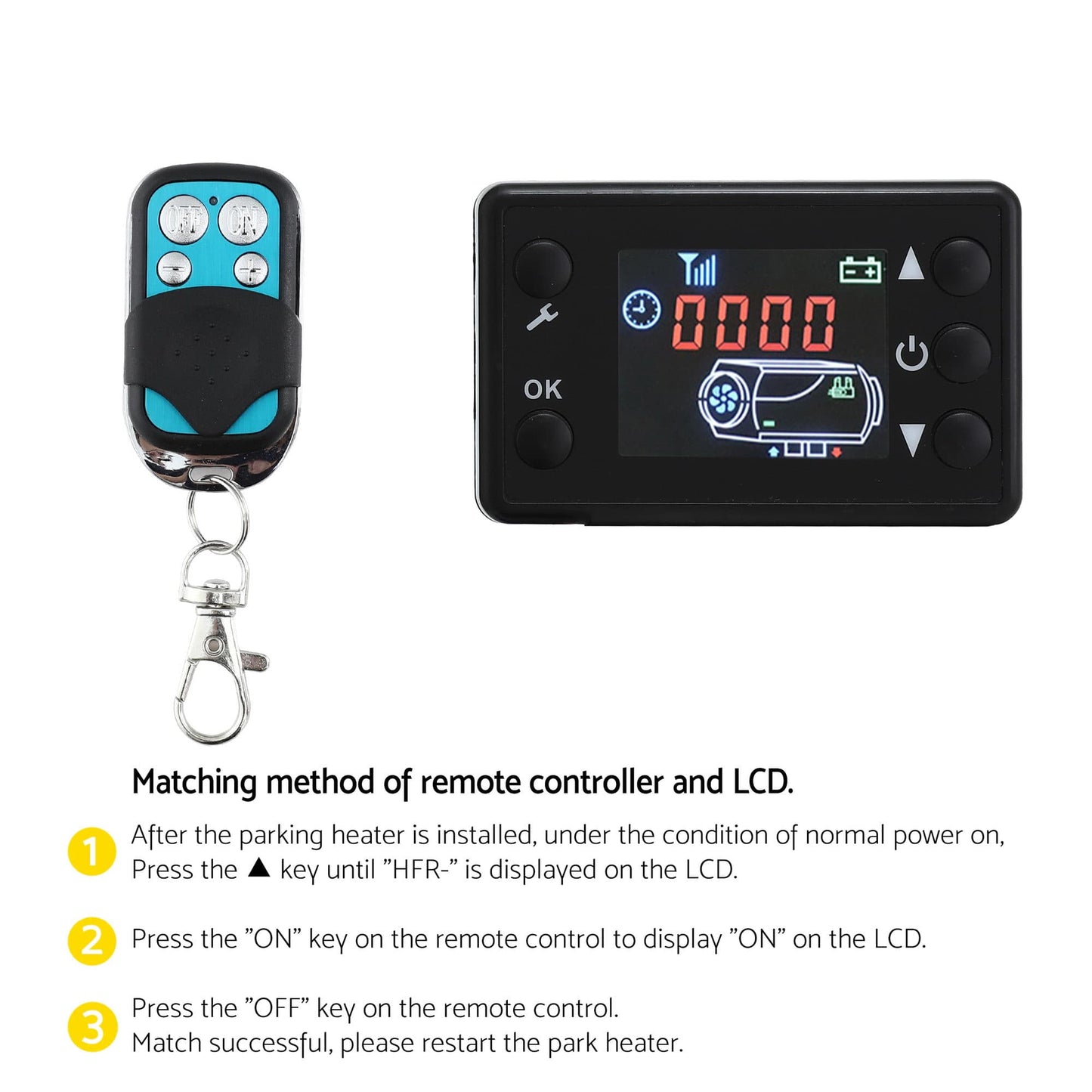 CLEARANCE Diesel Heater 2KW LCD Display Remote Control