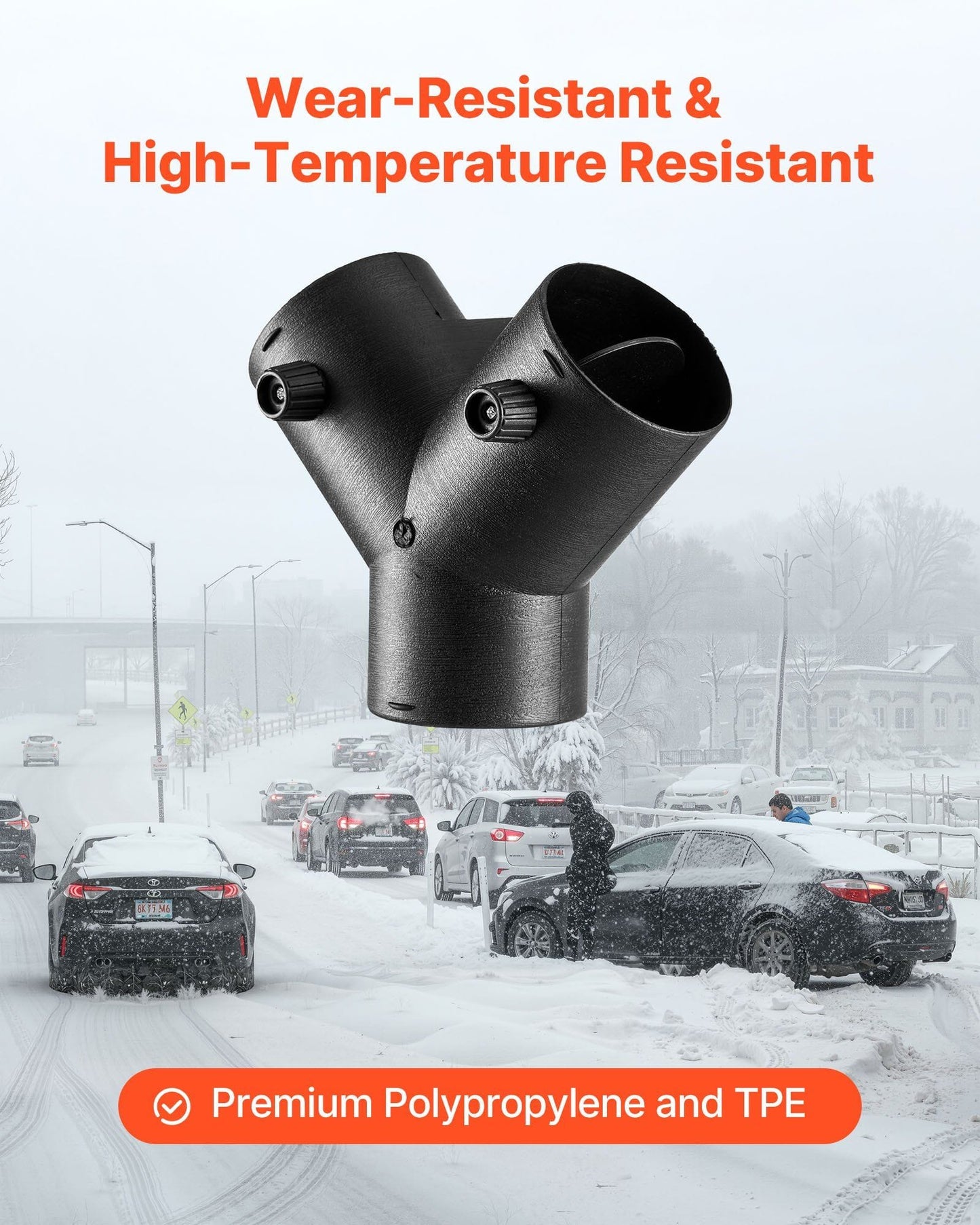 75mm Diesel Heater Y Connector with Adjustable Valves