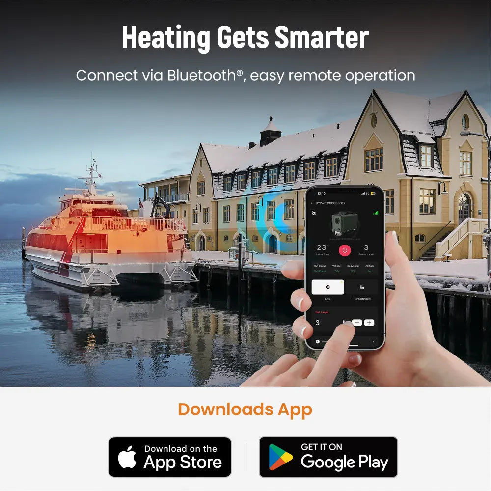 Outback Pro 2KW Diesel Heater - Bluetooth APP + Remote
