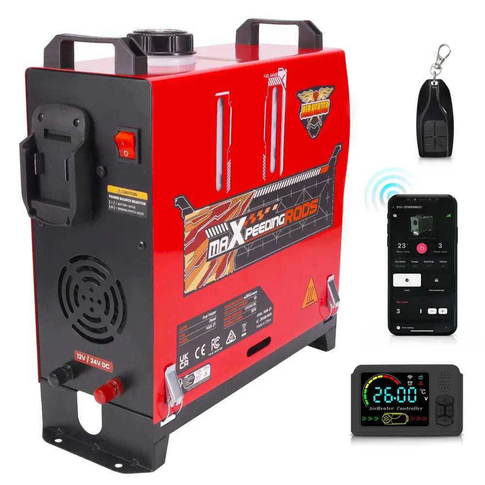 Outback Pro 8KW Portable Diesel Air Heater - Bluetooth APP + Remote
