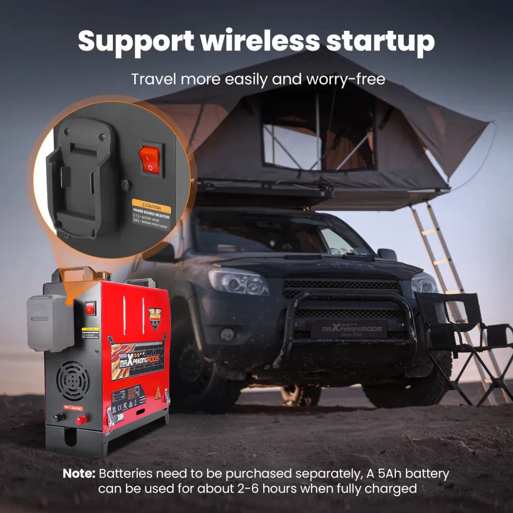 Outback Pro 8KW Portable Diesel Air Heater - Bluetooth APP + Remote