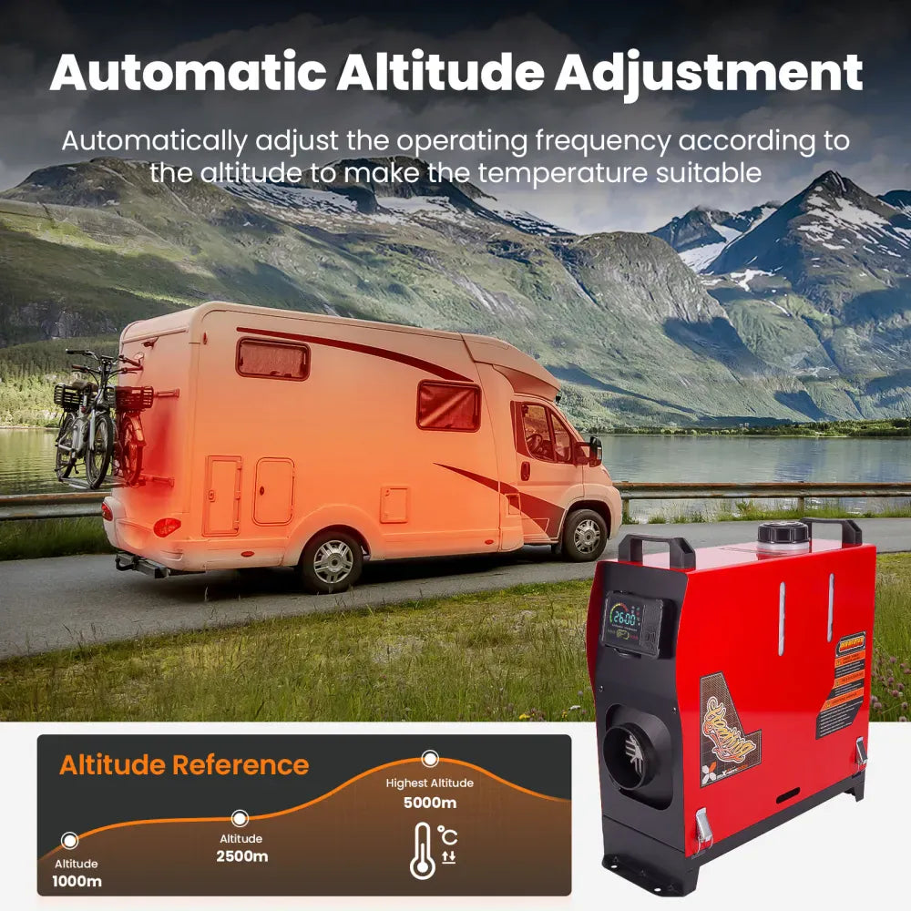 Outback Pro 8KW Portable Diesel Air Heater - Bluetooth APP + Remote