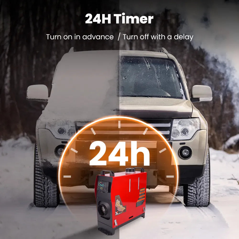 Outback Pro 8KW Portable Diesel Air Heater - Bluetooth APP + Remote