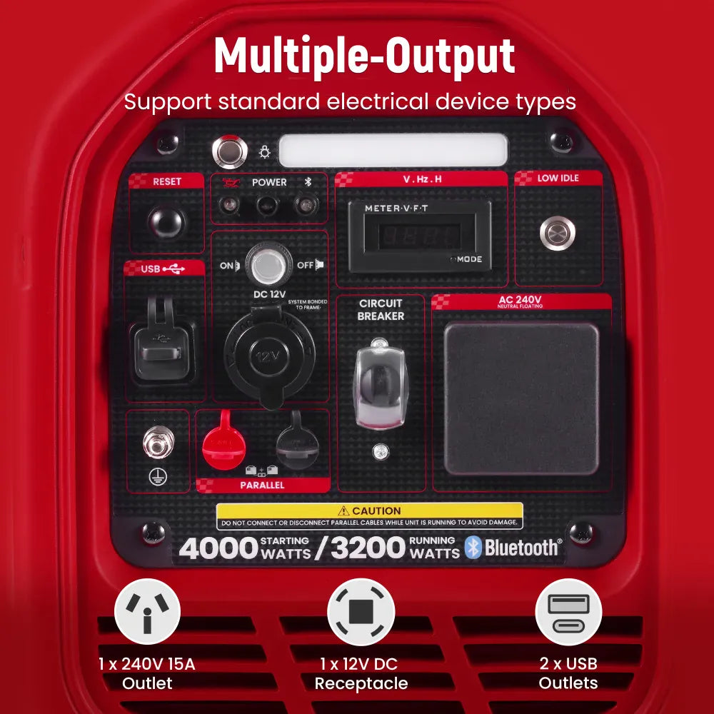 Maxpeedingrods Portable 4kW Inverter Generator