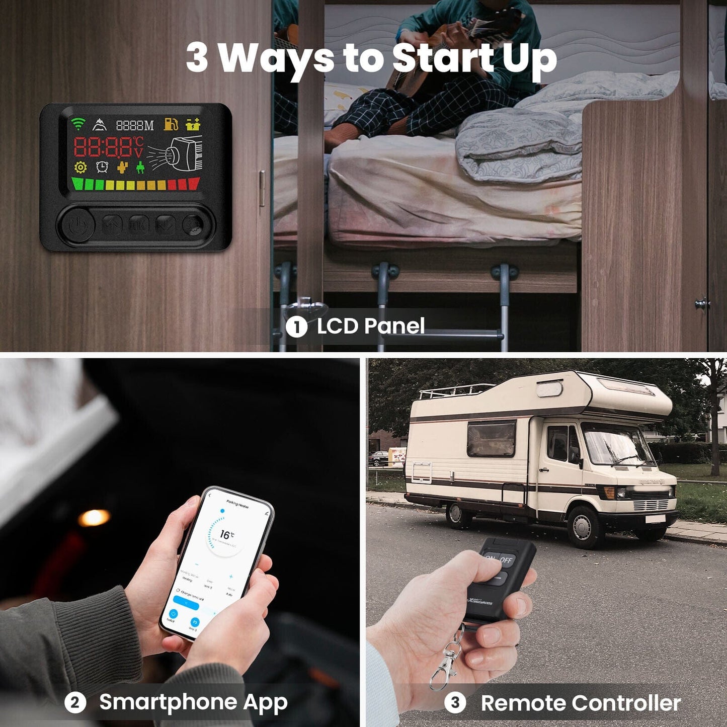 Outback Pro Series Adjustable Caravan 5Kw Diesel Heater