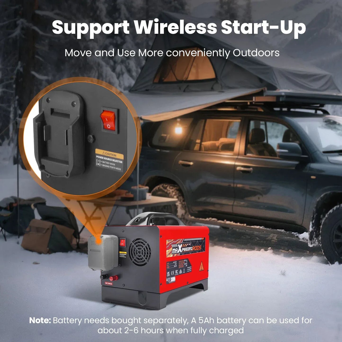 Outback Pro 8KW Portable Diesel Air Heater Compact– 12V Bluetooth LCD + APP Control