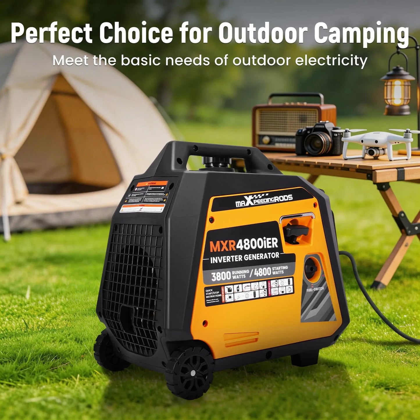 Maxpeedingrods Portable 4.8kW Inverter Generator