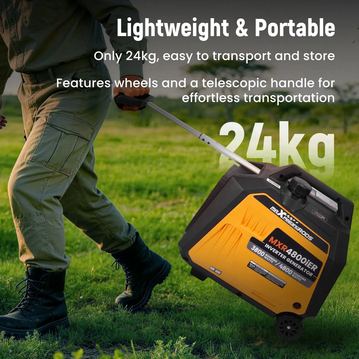 Maxpeedingrods Portable 4.8kW Inverter Generator
